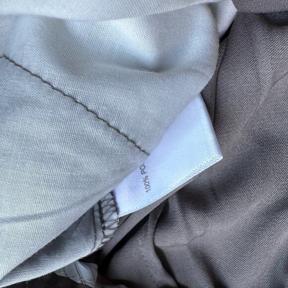 Tronjori Dress Pants Wide Leg Trousers Gray Womens M 28x28 NWT Boho Airy Flowy - Picture 8 of 8